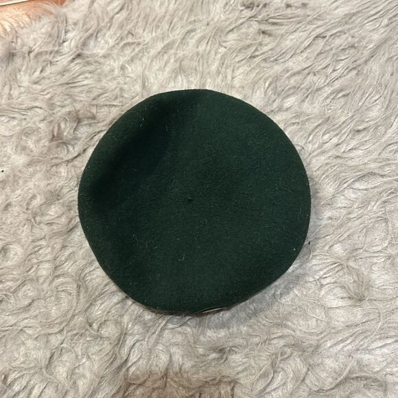 Girl Scout vintage 1960 green wool beret - Picture 2 of 2